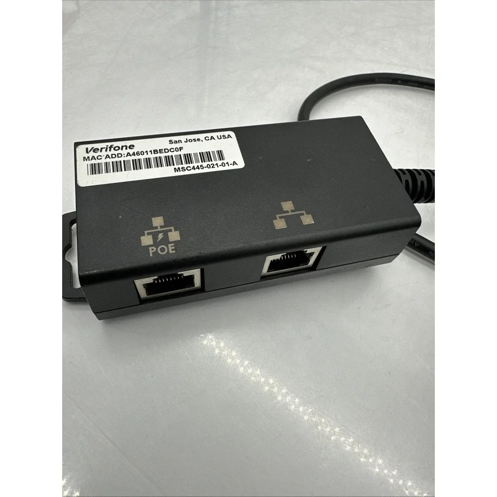 Verifone M400 WiFi/BT Credit Card Terminal Payment Reader w/ PoE Adapter